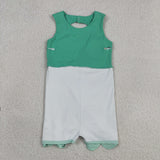 GSD3029 Green Plaid Yoga Girl's Dress Onesie
