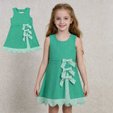 GSD3029 Green Plaid Yoga Girl's Dress Onesie