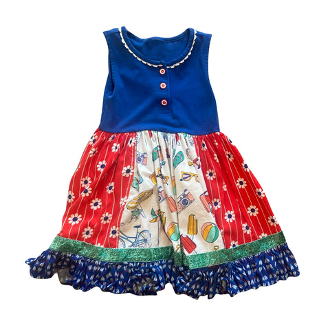 Preorder 12.06 MOQ 5 pcs Flower Floral Ruffles Girl's Dress