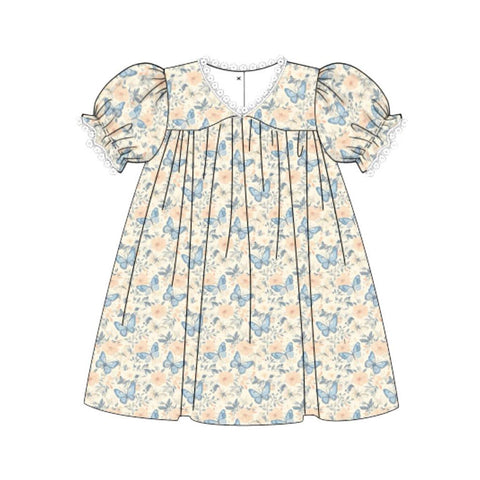 Preorder 12.08 MOQ 5 pcs GSD3074 Butterfly Flower Girl's Dress