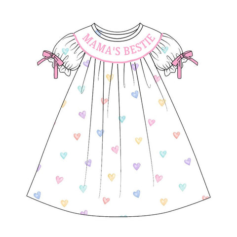 Preorder 12.08 MOQ 5 pcs MAMA'S Bestie Love Girl's Dress