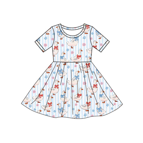 Preorder 12.15 MOQ 5 pcs Goose Flower Girl's Dress