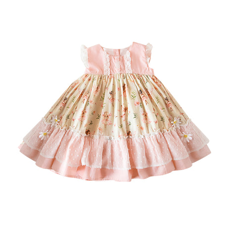 Preorder 12.19 MOQ 5 pcs GSD3151 Ballet Girl Pink Girl's Dress
