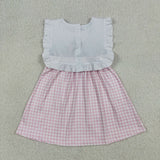 GSD3201 Embroidery Child of God Pink Girl's Dress