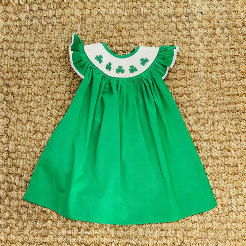 Preorder 12.22 MOQ 5 pcs St. Patrick Green Girl's Dress