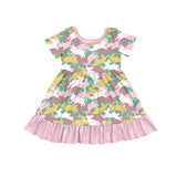 Preorder Samples GSD3286 Easter Rabbit Pink Girls Dress