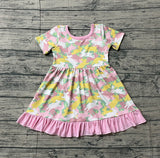 Preorder Samples GSD3286 Easter Rabbit Pink Girls Dress