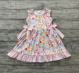 Preorder Samples GSD3405 Easter Rabbit Flower Pink Girls Dress