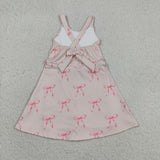 GSD3421 Coquette Bows Pink Yoga Girl's Dress Onesie