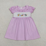 GSD3578 Smocked Animals Pink Girl's Dress