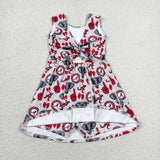 GSD3582 University Team ALABAMA Yoga Girl's Dress Onesie