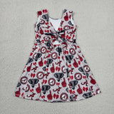 GSD3582 University Team ALABAMA Yoga Girl's Dress Onesie