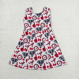 GSD3582 University Team ALABAMA Yoga Girl's Dress Onesie