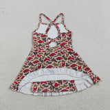 GSD3587 University Team Camo Yoga Girl's Dress Onesie