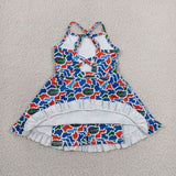 GSD3589 University Team Camo Yoga Girl's Dress Onesie