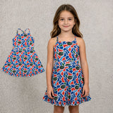GSD3589 University Team Camo Yoga Girl's Dress Onesie