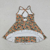 GSD3590 University Team Camo T Yoga Girl's Dress Onesie