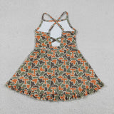 GSD3590 University Team Camo T Yoga Girl's Dress Onesie