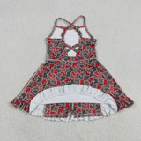 GSD3592 School Team Mascot Camo Yoga Girl's Dress Onesie