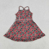 GSD3592 School Team Mascot Camo Yoga Girl's Dress Onesie