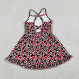 GSD3593 University Team Camo Mascot Yoga Girl's Dress Onesie