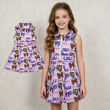GSD3604 University Team Yoga Polo Zipper Girl's Dress Onesie