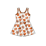 Preorder MOQ 5 pcs each style University Football Team Yoga Cheer Girl's Dress Onesie