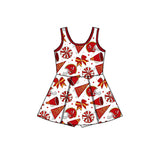 Preorder MOQ 5 pcs each style University Football Team Yoga Cheer Girl's Dress Onesie