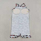 GSD3632 University Team Leopard G Yoga Girl's Dress Onesie