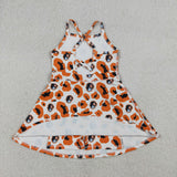 GSD3634 University Team Leopard Yoga Girl's Dress Onesie