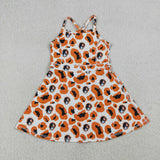 GSD3634 University Team Leopard Yoga Girl's Dress Onesie