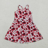 GSD3635 University Team Leopard Yoga Girl's Dress Onesie