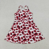 GSD3636 University Team Leopard Yoga Girl's Dress Onesie