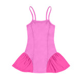 Preorder MOQ 5 pcs Each Solid Color Tulle Yoga Girl's Slip Dress
