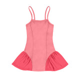 Preorder MOQ 5 pcs Each Solid Color Tulle Yoga Girl's Slip Dress
