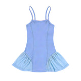 Preorder MOQ 5 pcs Each Solid Color Tulle Yoga Girl's Slip Dress