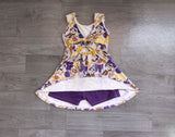 Preorder Samples GSD3801 Team Football Bows Yoga Girl's Dress Onesie