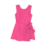 Preorder Samples GSD3878 Solid Color Bows Pink Yoga Girl's Dress Onesie
