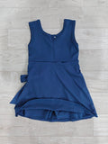 Preorder Samples GSD3880 Solid Color Bows Navy Yoga Girl's Dress Onesie