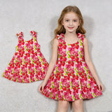 GSD3964 Strawberry Bows Pink Girl's Dress