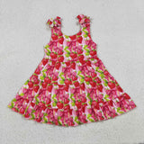 GSD3964 Strawberry Bows Pink Girl's Dress