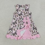 GSD4009 Mallard Ducks Call Me Camo Bows Pink Scallop Edge Girl's Dress Onesie
