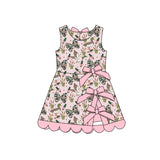 Preorder Samples GSD4009 Mallard Ducks Call Me Camo Bows Pink Scallop Edge Girl's Dress Onesie