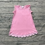Preorder Samples GSD4043 Summer Colors Scallop Edge Girl's Dress