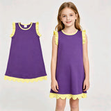 GSD4046 Summer Colors Scallop Edge Girl's Dress