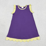 GSD4046 Summer Colors Scallop Edge Girl's Dress