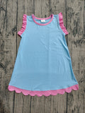 Preorder Samples GSD4048 Summer Colors Scallop Edge Girl's Dress