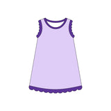 Preorder Samples GSD4051 Summer Colors Scallop Edge Girl's Dress