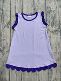 Preorder Samples GSD4051 Summer Colors Scallop Edge Girl's Dress