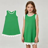 GSD4055 Summer Colors Scallop Edge Girl's Dress